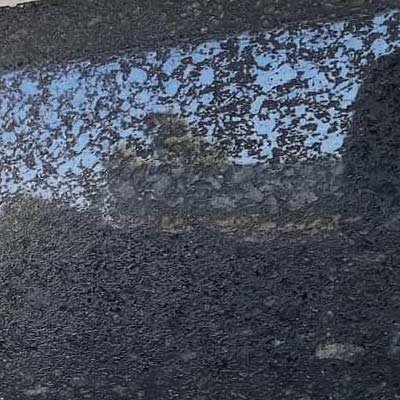 black lappato granite