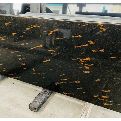 fish gold granite