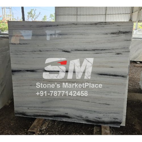 indian panda white marble