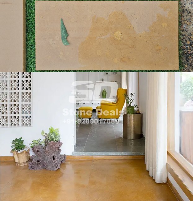 jaisalmer gold stone floor tiles